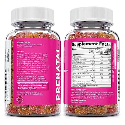 Dr. Tobias Prenatal Vitamin Gummy – Iron Free Prenatal Vitamins with DHA and Folic Acid – Good Source