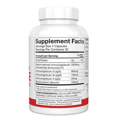Silver Fern Cleanse - Daily Gut - 1 Bottle - 120 Capsules - 30 Day Supply | Immunoglobulin G, A & M -(IgG, IGA, IgM) - Digestive System & Immune System Support - Postbiotic