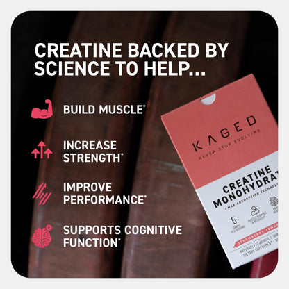 Kaged Creatine Monohydrate Micronized Powder | Unflavored | Muscle Building & Recovery | 5000 mg Per Serving | Vegan, Gluten Free, Easily Digestible | Supplements for Men & Women | 100 Servings