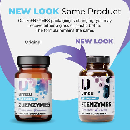 UMZU zuEnzymes Digestive Enzyme Supplement, 30 Day Supply | 21 Enzyme Blend, Lipase, Protease and Amylase, Supports Digestion, Gut Health, Nutrient Breakdown and Digestive Wellness