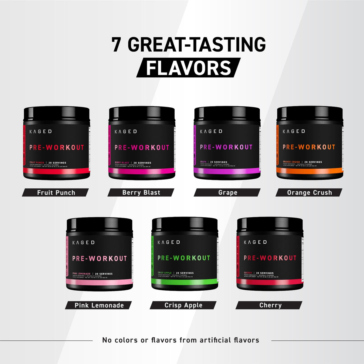 Kaged Original Pre Workout Powder | Fruit Punch | Pre-Workout with Creatine, Beta Alanine, L-Citrulline, BCAAs | 274 mg Caffeine | Pre Supplements for Men & Women | 20 Servings