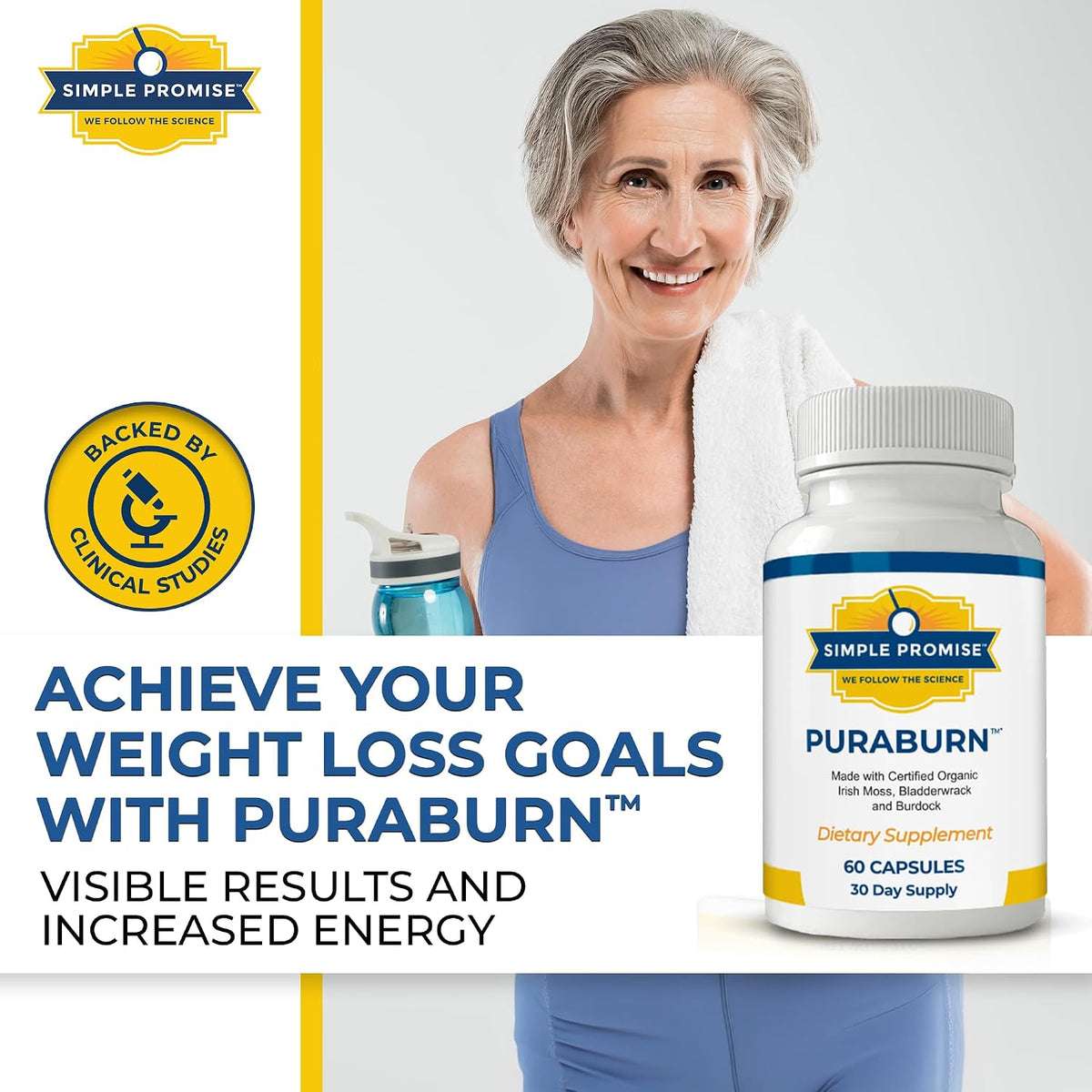 PuraBurn - Irish Sea Moss Capsules for Daily Wellness - Bladderwrack Root | Organic Sea Moss, Nutrient Absorption Support, Bladderwrack and Kelp, Simple 2-Capsule Routine, Non-GMO