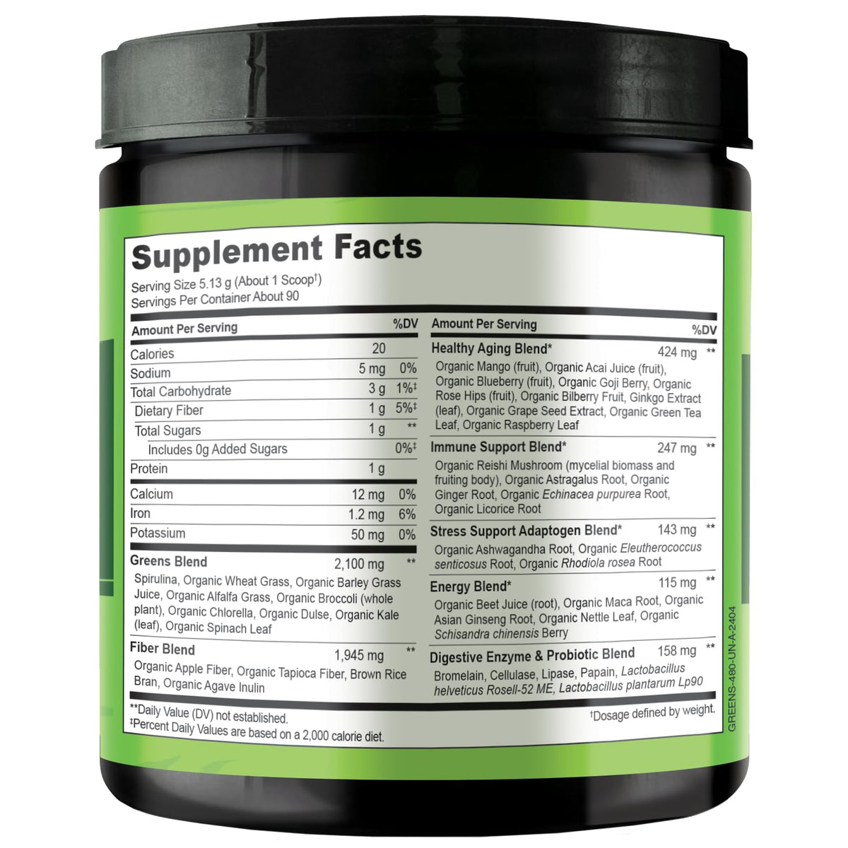 NATURELO Raw Greens Superfood Powder 480 Grams, Mixed Berry - Supports Energy, Immunity and Detox - Includes Spirulina, Wheat Grass and Organic Greens for Whole Food Nutrition