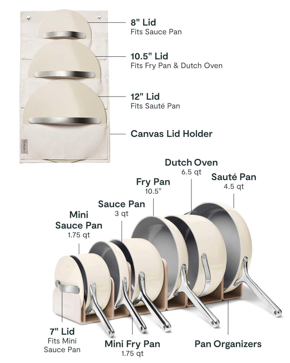 Caraway 16-Piece Deluxe Non-Stick Ceramic Cookware Set