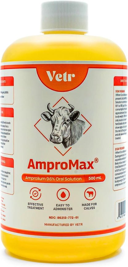 Ampromax Amprolium for Cattle (9.6%), 16.9 Ounces