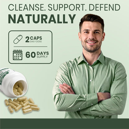 Wormwood Complex with Black Walnut & Clove, 3-in-1 Herbal Blend, Sweet Wormwood Extract Capsules, 120 Vegan Capsules, 2 Month Supply, Non-GMO & Gluten Free Supplement