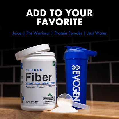 Evogen Fiber Powder | Gut Health | Natural Raspberry Lemonade | 30 Servings | Psyllium husk, inulin and digestion-resistant maltodextrin to ease bloating and support regularity; keto, low-carb friendly