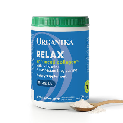 Organika Enhanced Hydrolyzed Collagen Peptides Powder: Easy Absorption Unflavored Collagen Powder for Skin, Hair, Nails, Joints, Muscles, & Gut - Keto, GMO-Free, Grass-Fed (1.1 Pounds)