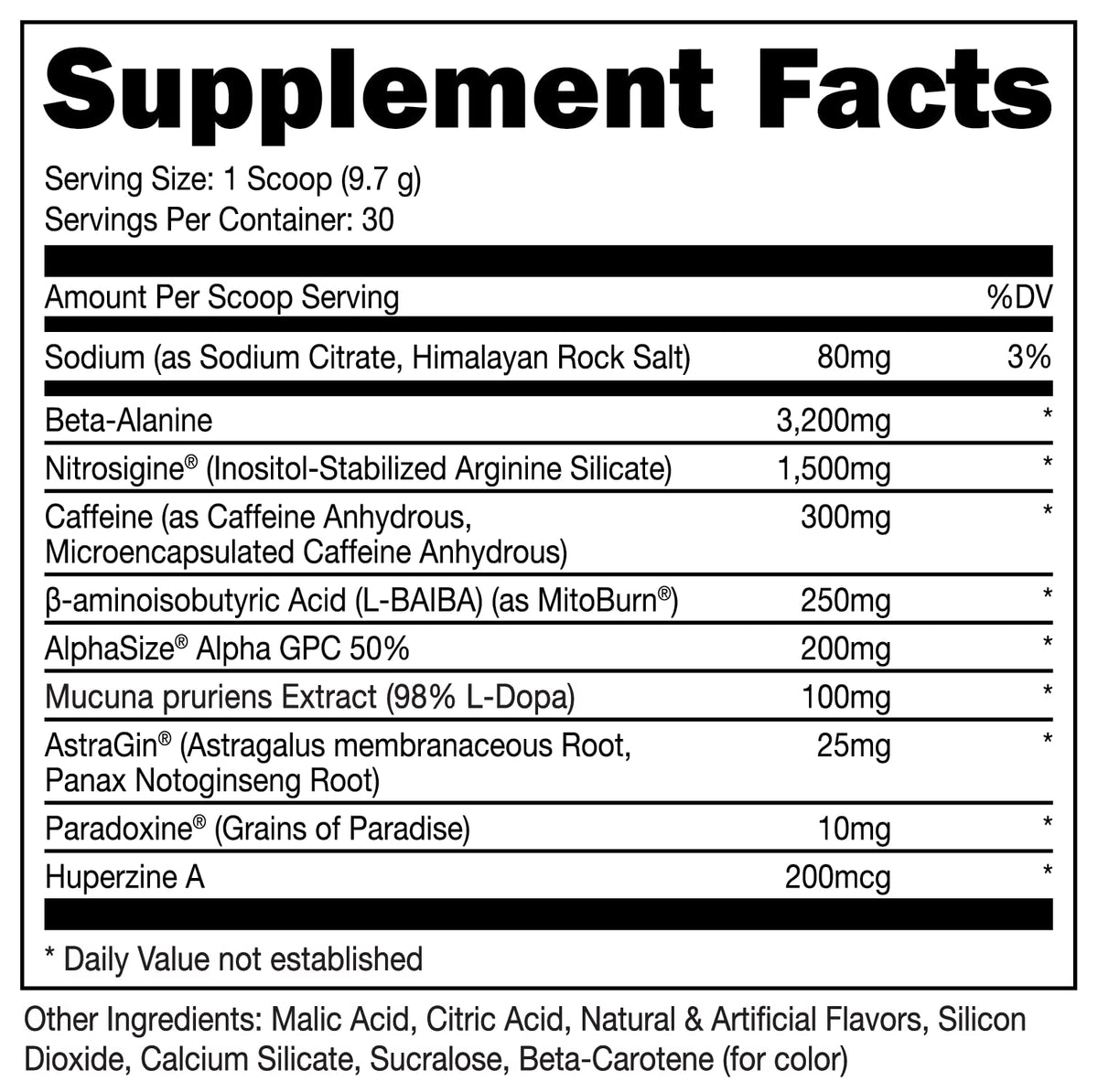 Bucked Up LFG Pre Workout - Supplement Powder for Energy, Pump, Endurance and Burn (30 Servings) (Berry)