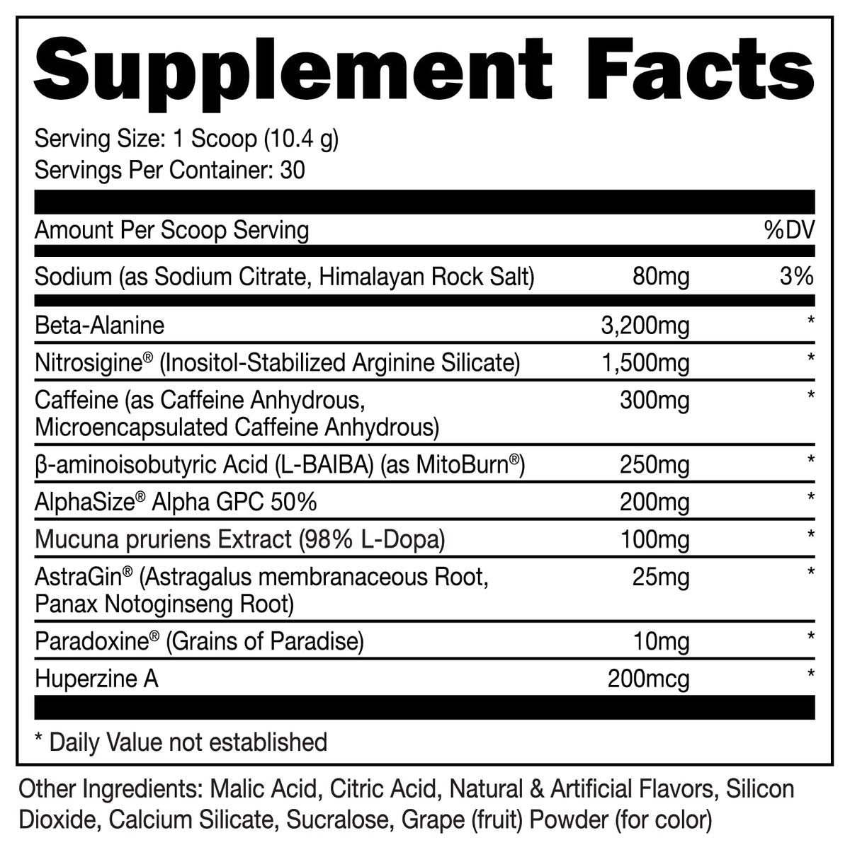 Bucked Up LFG Pre Workout - Supplement Powder for Energy, Pump, Endurance and Burn (30 Servings) (Berry)