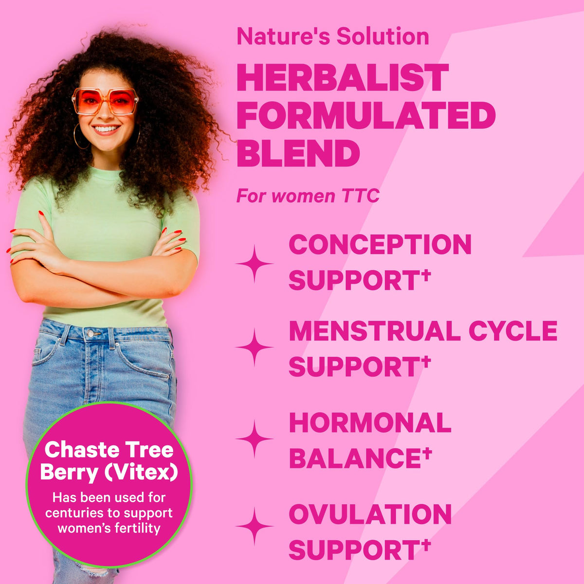 Pink Stork Fertility Tea and Progesterone Cream for Women, Fertility, Ovulation, Conception, and Hormone Balance for Women with Chaste Tree Berry (Vitex) - Duo