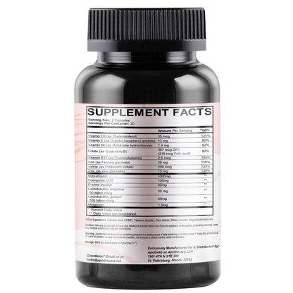 AGNOSITOL: Prenatal Vitamin, Vaginal Probiotic, Fertility Support, Ovulation & PCOS Support