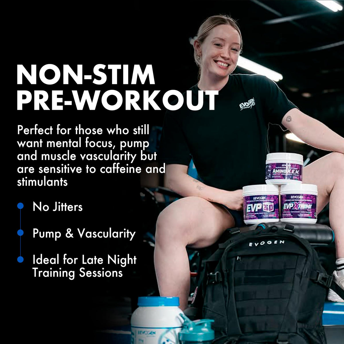 Evogen EVP 3D Stim Free Pre-Workout | Citrus Candy | 40 Servings | Arginine nitrate, L-citrulline, beta-alanine and creatine with lion's mane, L-tyrosine and DMAE for pumps and focus