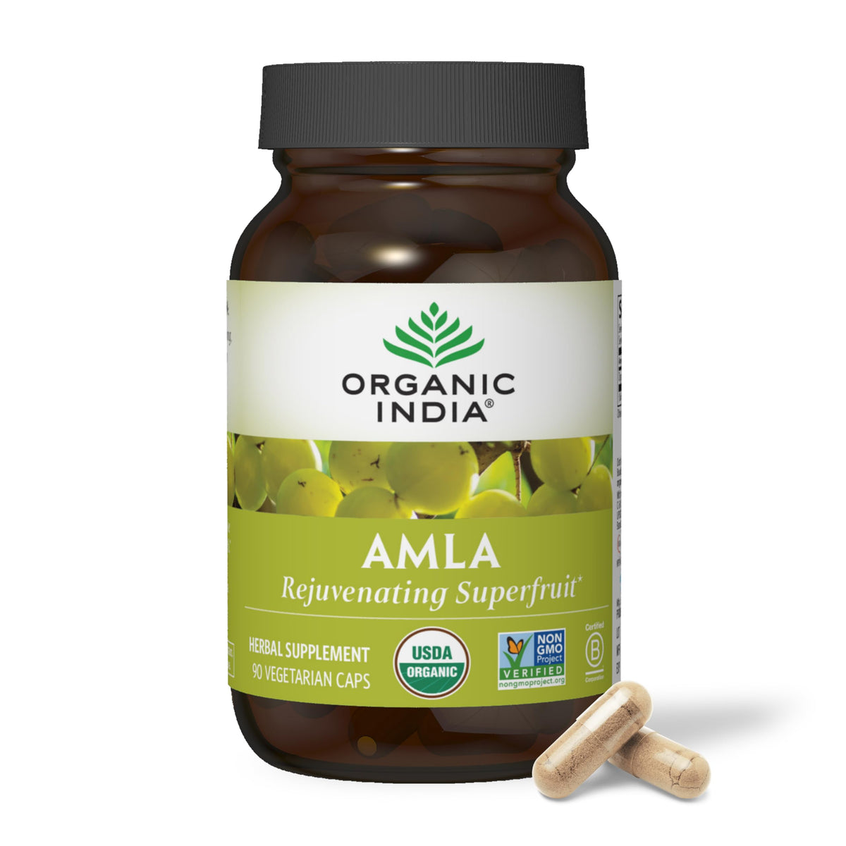 ORGANIC INDIA Amalaki Herbal Vitamin Supplement - Immune Support, Vitamin C, Vegan, Gluten-Free, Kosher, Ayurvedic, Antioxidant