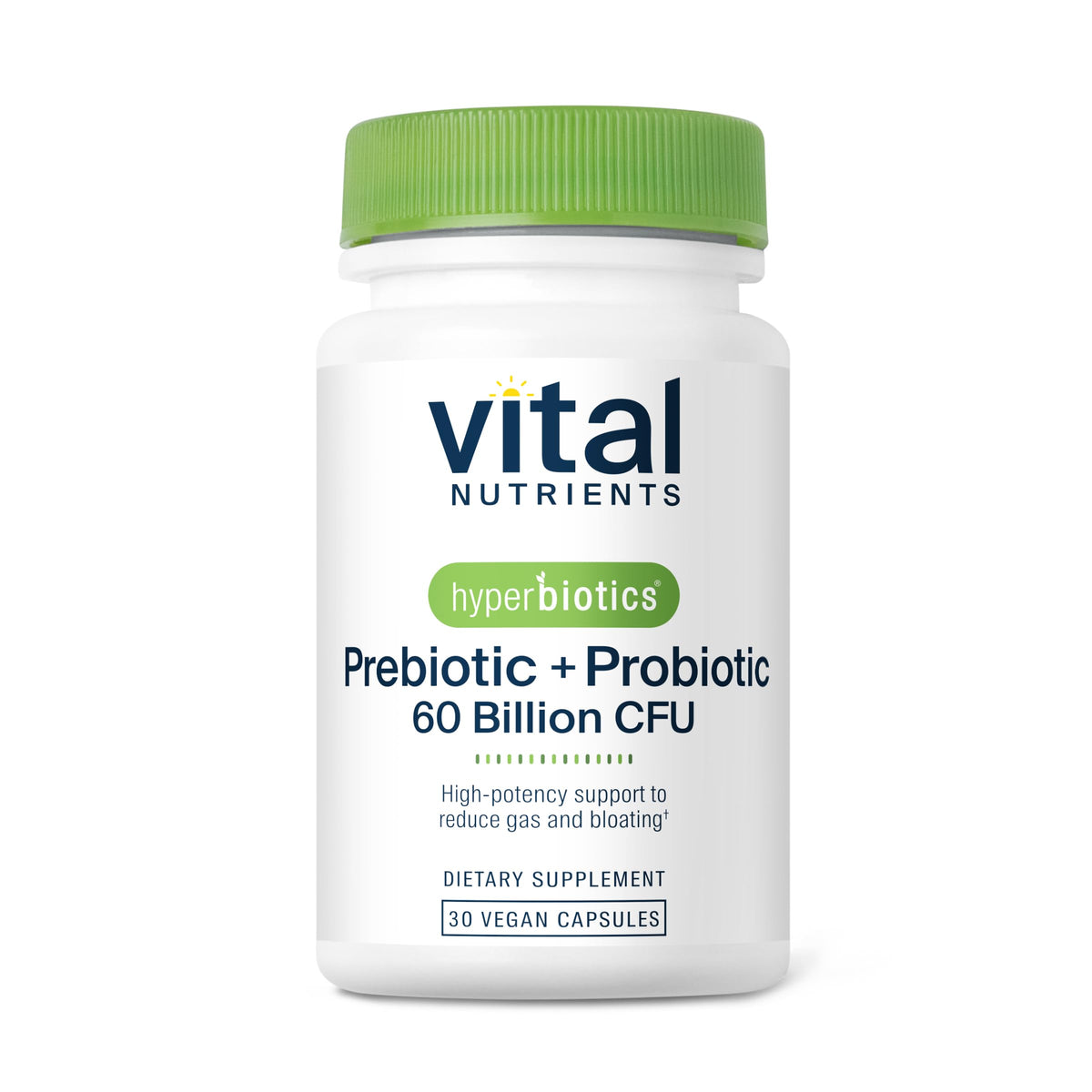 Hyperbiotics Vital Nutrients Prebiotic and Probiotic for Women and Men | 60 Billion CFU | Pre and Probiotics Supports Digestive Health, Constipation, Diarrhea, Gas & Bloating | 60 Vegan Capsules