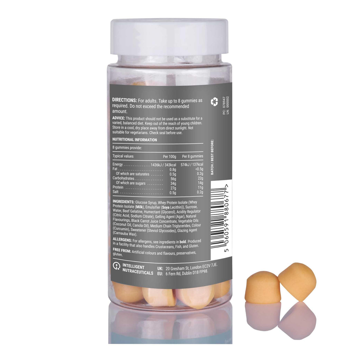 Protein 11g Gummies by Known Nutrition | Help Build and Maintain Healthy Muscle Mass