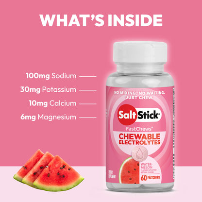 SaltStick High Sodium Electrolyte FastChews - Mixed Berry, 60 Tablets