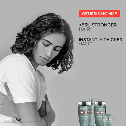 Kerastase Genesis Homme Bain De Masse Shampoo – For Men, 8.5 Fl Oz