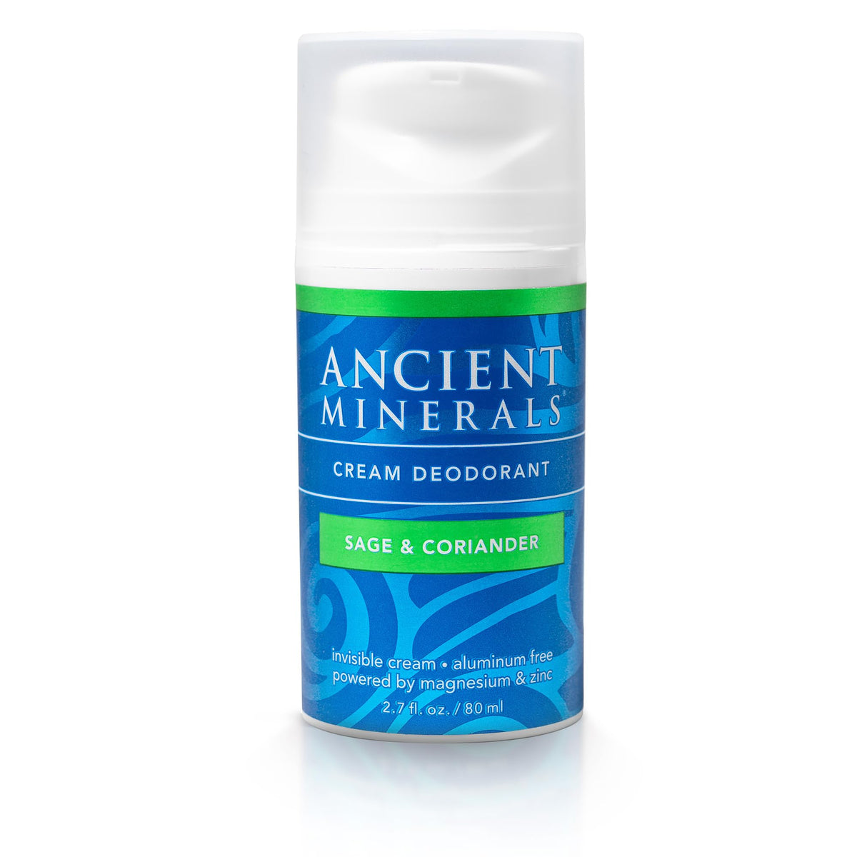 Ancient Minerals Deodorant Cream, Aluminum-Free, Eucalyptus & Mint, 2oz | Magnesium, zinc & vitamin E. Vegan, 24-hour odor protection, Eucalyptus & Mint scent. 2 oz.
