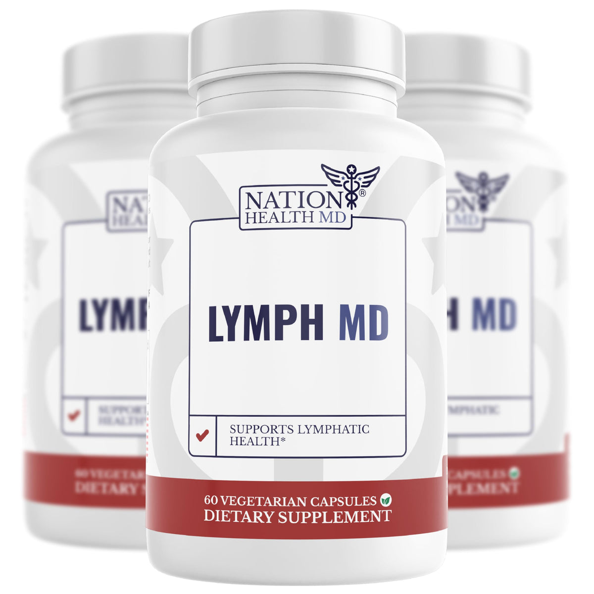 Lymph MD | Lymphatic Drainage Supplement | Lymph Support | Lymph System Support with Bromelain, Echinacea, Burdock Root, Dandelion, Rutin, Kelp. 30 Days Supply. 60 Capsules