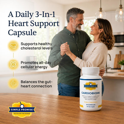 CardioBiome - CoQ10 Probiotic with Artichoke Extract - Heart Health Support | Probiotic Heart Blend, Circulation and Gut Support, Artichoke Extract, Simple Once-Daily Routine, Non-GMO, 30-Day Supply