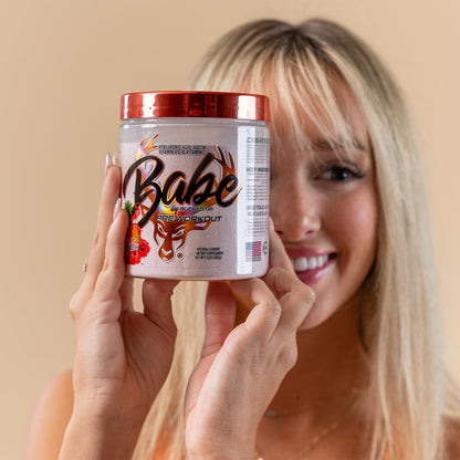 Bucked Up Babe Pre Workout Powder for Women | Fruit Punch | 6g Citrulline, 2g Beta-Alanine, 100mg Hyaluronic Acid, 5mg Biotin and 5 Other Registered trademarked Ingredients | 30 Servings | 13 OZ