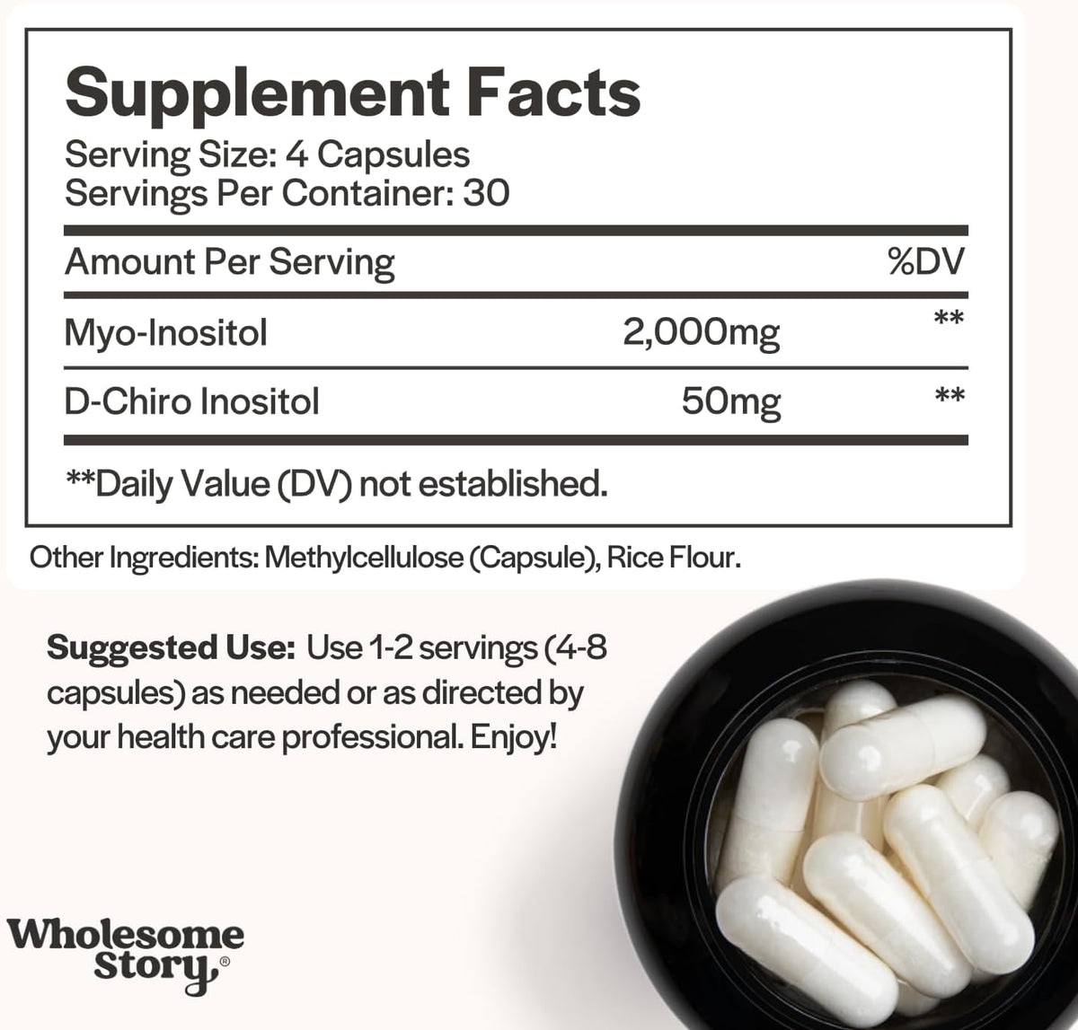 Myo & D Chiro Inositol + Zinc Magnesium | Myo-Inositol & D-Chiro Inositol & Zinc Picolinate, Magnesium Glycinate + Vitamin B6 | Supports Horomone Balance, Reproductive & Fertility Health | 30 Servings