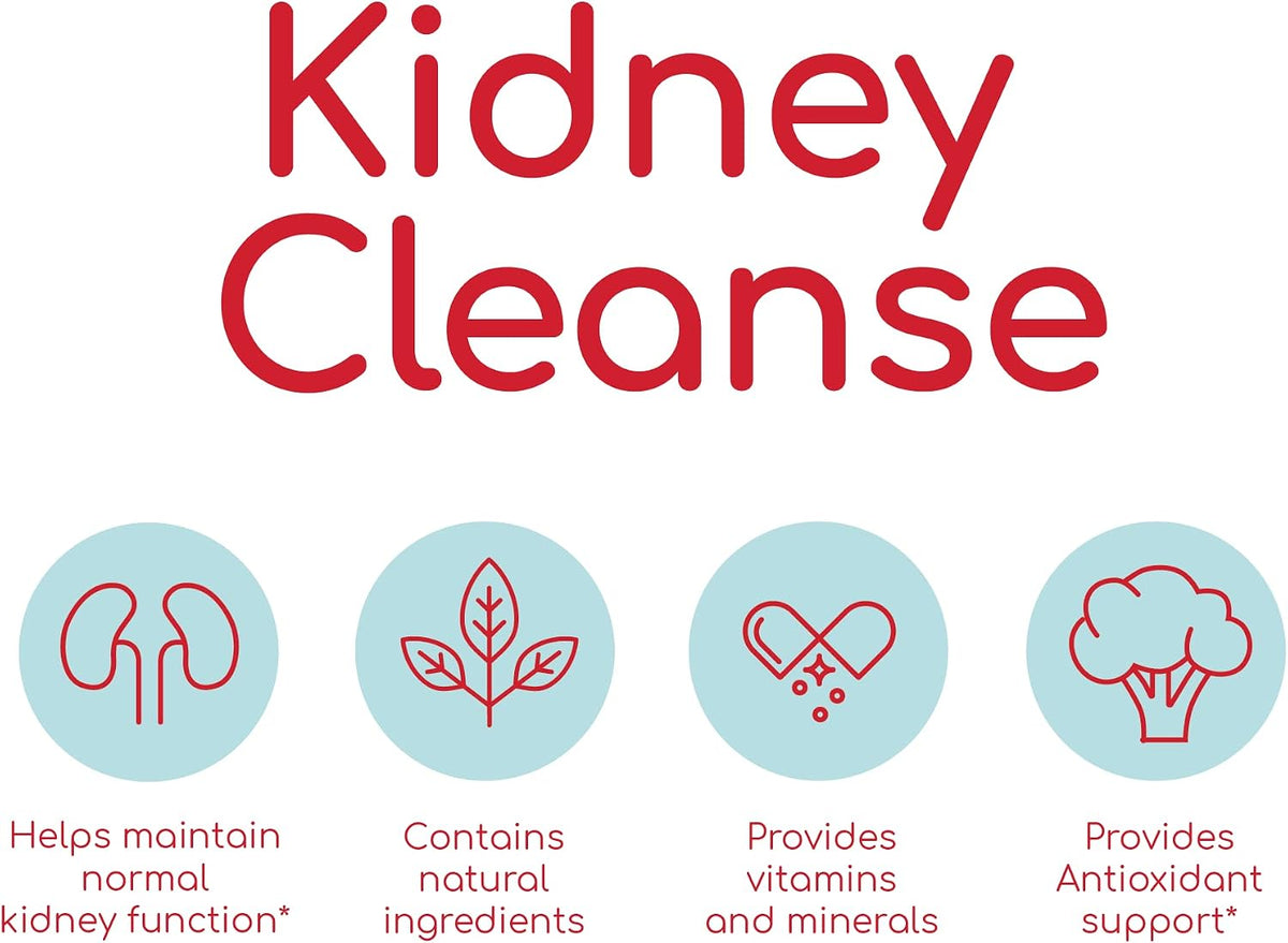 Health Plus Advanced Kidney Cleanse Support Supplement, 60 Capsules | With cranberry extract, turmeric root, and CoQ10, 30 servings; may support healthy kidney function and urinary tract wellness