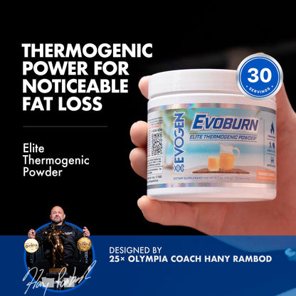 Evogen Evoburn Thermogenic | Mango | 30 Servings | MitoBurn, InnoSlim and ProGBB with caffeine, L-tyrosine, cocoa extract, DMAE and AdvantraZ for energy, focus and metabolism