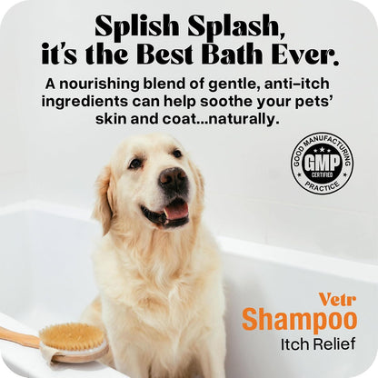 Vetr Sensitive Skin Pet Shampoo, 16 oz - Unscented, Tear-Free, Hypoallergenic, Gentle