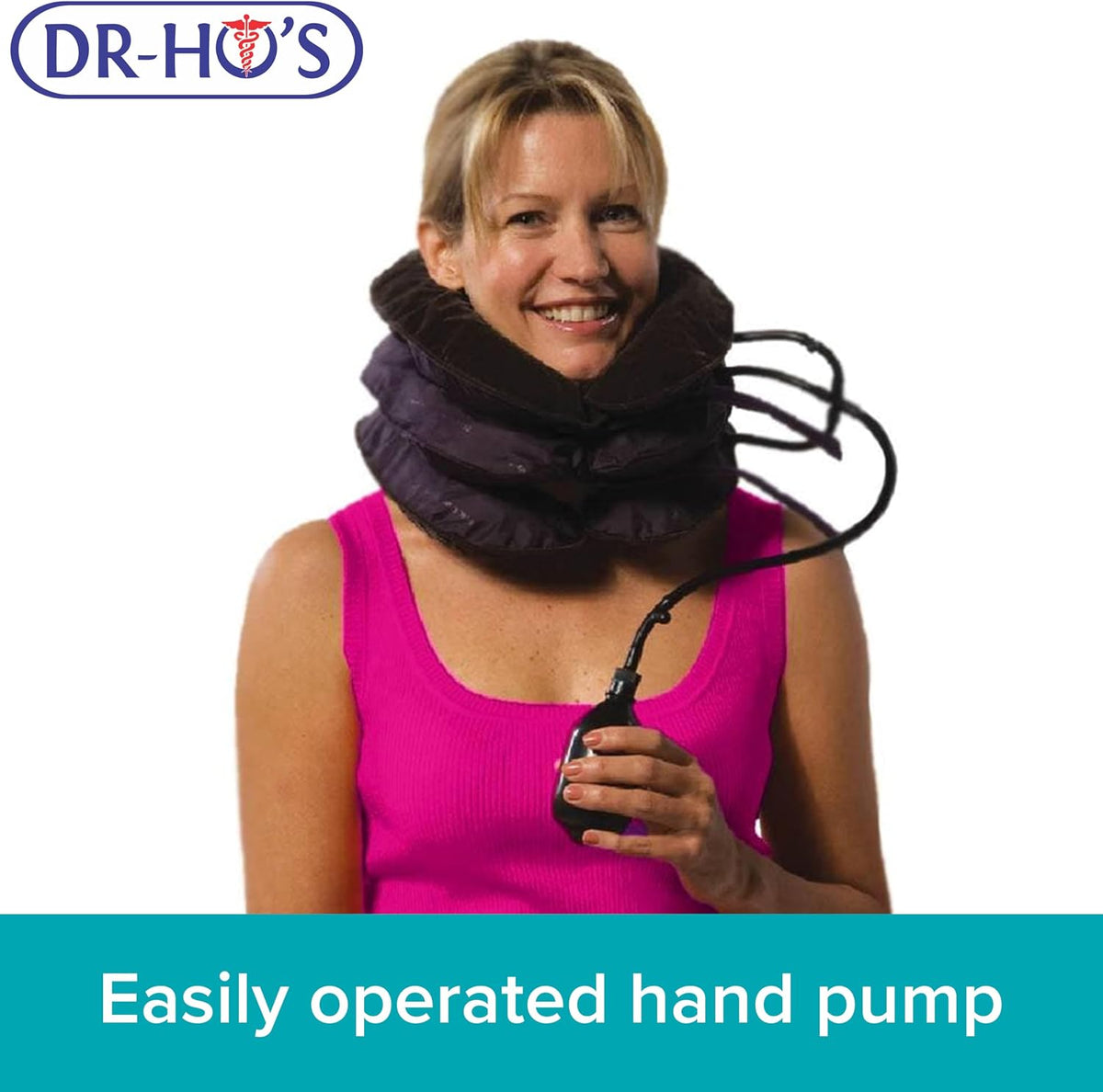 Dr-Ho's Neck Comforter – Dr-Ho's Neck Comforter – Cervical Traction Device for Pain & Posture Support – Inflatable Traction Equipment, Adjustable Stretcher for Home Use