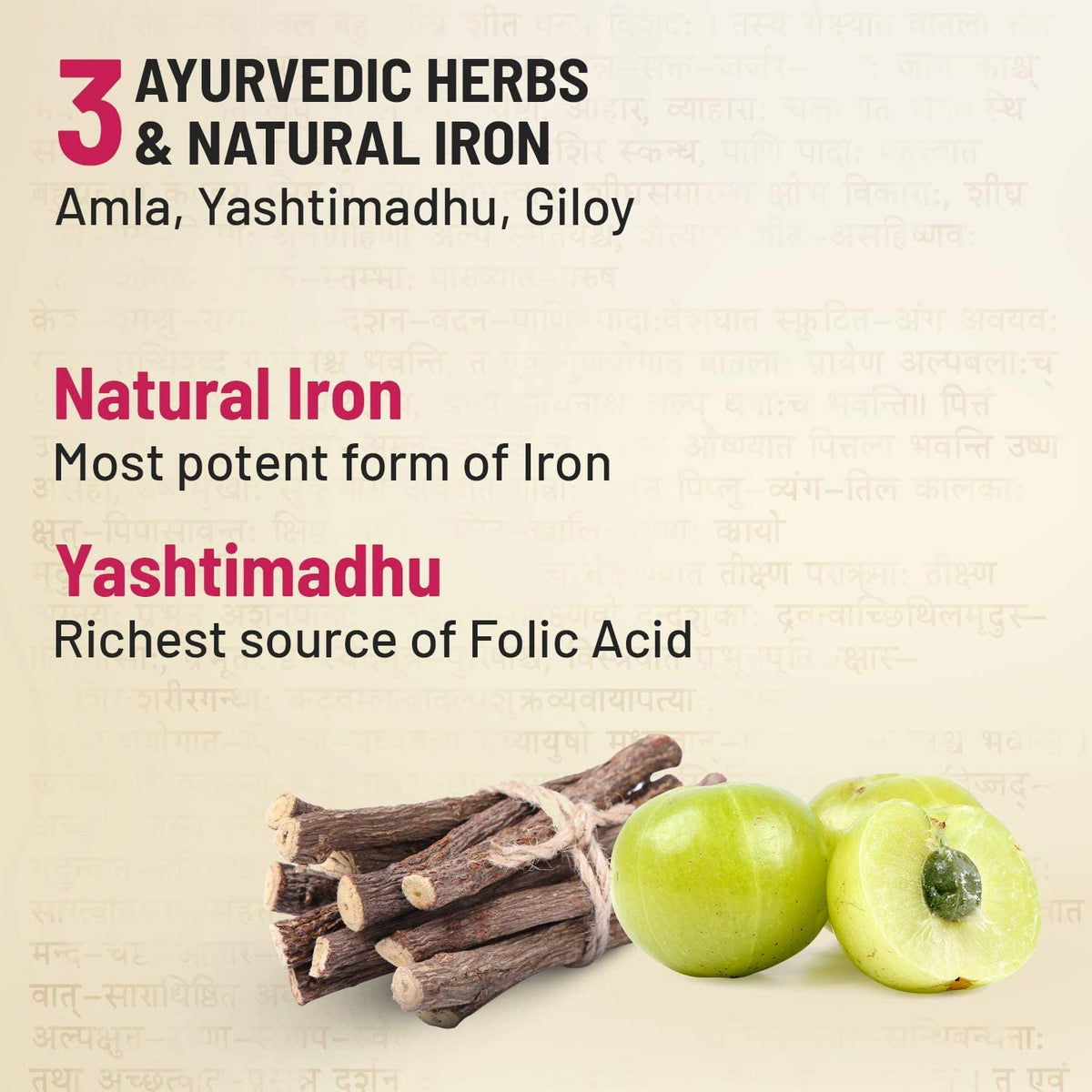 Uxa Gynoveda Iron Folic Acid Supplement | Ayurvedic Blood Builder for Hemoglobin Lost in Periods