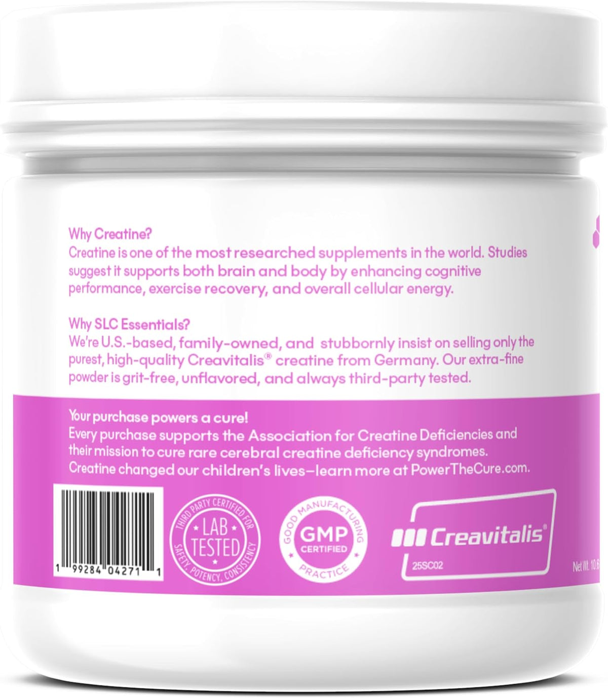Creatine Monohydrate Powder | 100% Pure Micronized Creavitalis® | German-Made | Unflavored, No Fillers | Supports Muscle Strength, Recovery, & Cognitive Energy | 5g Servings