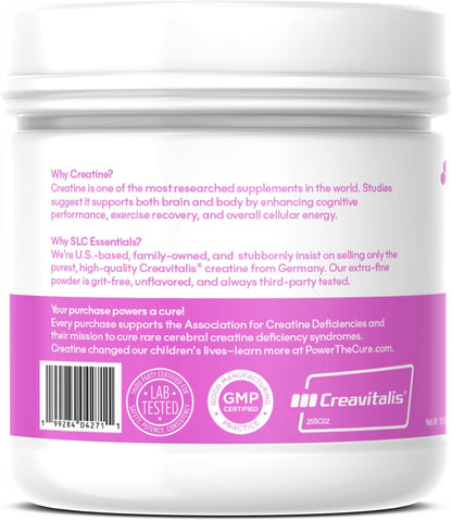 Creatine Monohydrate Powder | 100% Pure Micronized Creavitalis® | German-Made | Unflavored, No Fillers | Supports Muscle Strength, Recovery, & Cognitive Energy | 5g Servings