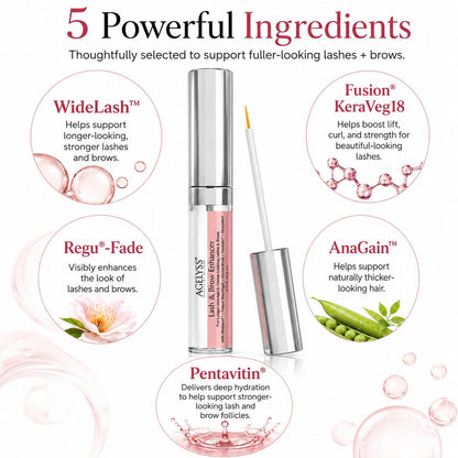 Agelyss Lash & Brow Enhancer - Longer, Stronger & Thicker Lash and Brows - 1 Bottle