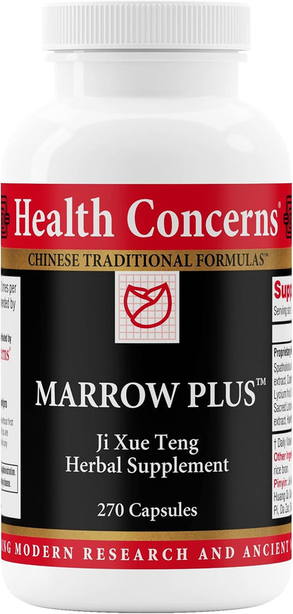 2X Health Concerns Marrow Plus – Bone Marrow & Blood Generation Herbal Supplement – Chinese Herbal Formula for Anemia, & Circulation Support – Astragus, Salvia, & Tangerine Extracts – 270 Capsules