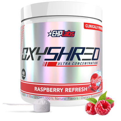 EHP Labs OxyShred Pre Workout Powder - Preworkout Powder with L Glutamine & Acetyl L Carnitine, Energy Boost Drink - Cosmic Blast, 60 Servings