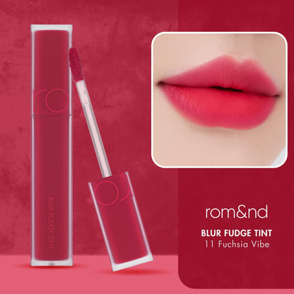 rom&nd OVEEER Shade Series Blur Fudge Tint | Silky Matte Lipstick for Velvety Smooth Lips | Long-Lasting Stain, Wrinkle Blurring, Moisturizing Formula | 16 Burnt Orange | Lip Stain Long Lasting Waterproof | Buildable Matte Blurred Finish | Hydrating Lip S
