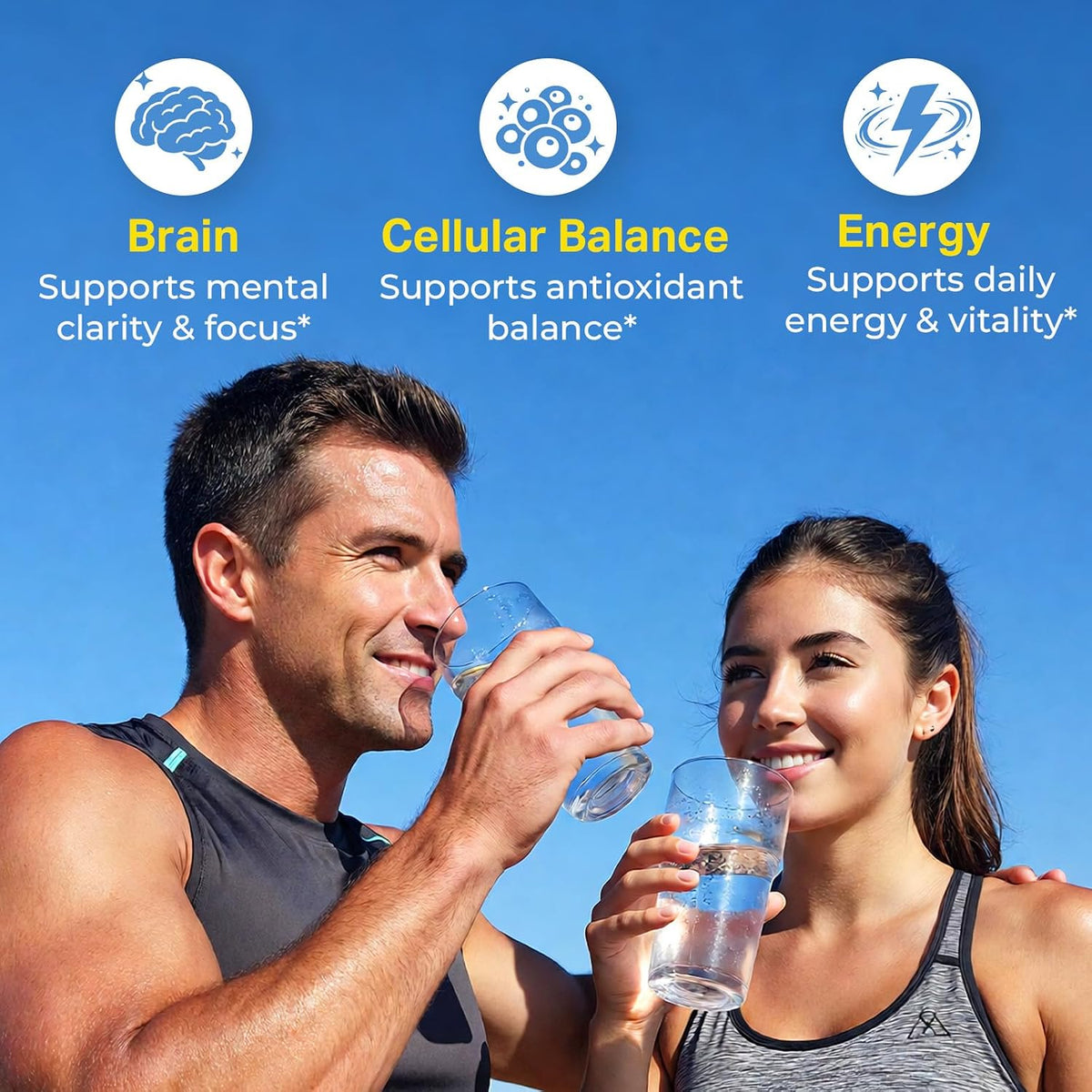 Hydrogen Water Tablets + Probiotics with Prebiotics Bundle 12 PPM H2 Hydrogen Tablets & 35 Strain Probiotics 100 Billion CFU | Daily Supplement Routine | 2 Items
