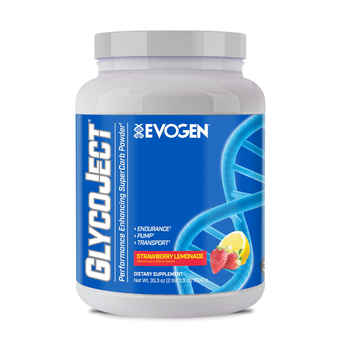 Evogen GlycoJect Karbolyn Super Carb Powder | Unflavored | 37 Servings | Fast-digesting fuel with citrulline malate for rapid glycogen replenishment, endurance, muscle pumps and recovery