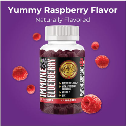 Grab The Gold Protein Bars & Immune Gummies Bundle Vitamin C Zinc