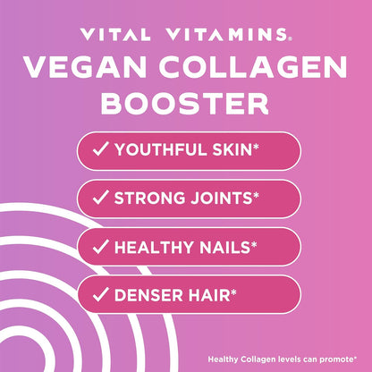 Vital Vitamins Vegan Collagen Booster + NAD+ Supplement