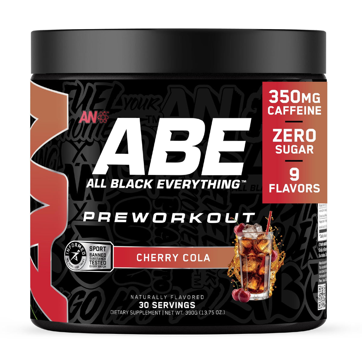 All Black Everything Pre-Workout Powder | Preworkout Energy Drink Mix | 350mg Caffeine | Beta Alanine & Citrulline | Energy Supplement for Men & Women | Baddy Berry | 30 Servings