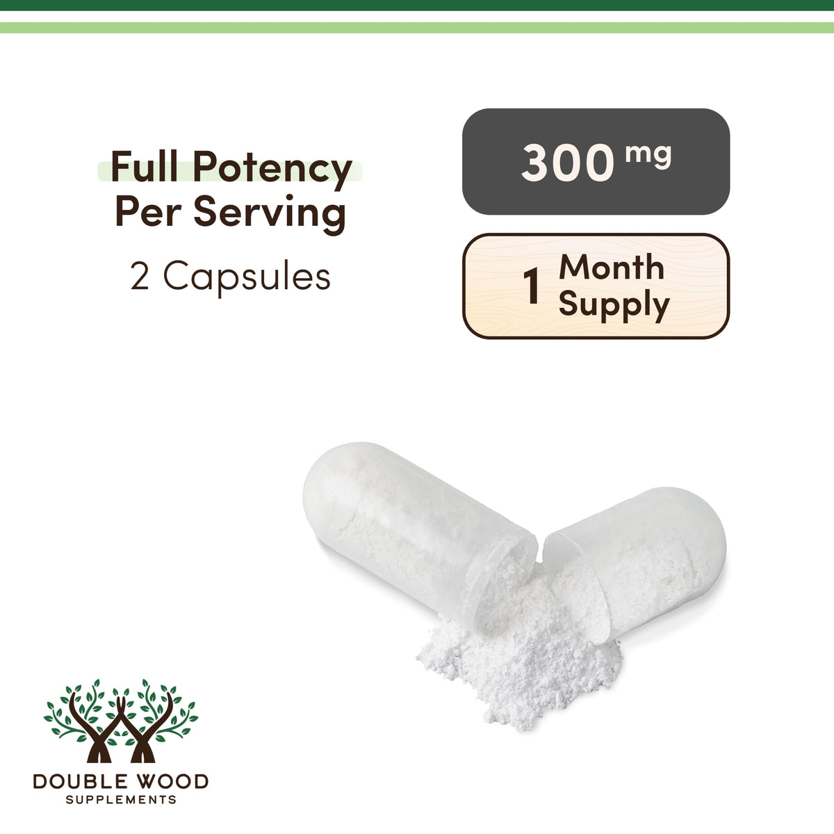 PhosphatidylSerine Supplement 300mg Per Serving, 120 Capsules (Phosphatidyl Serine Complex) by Double Wood