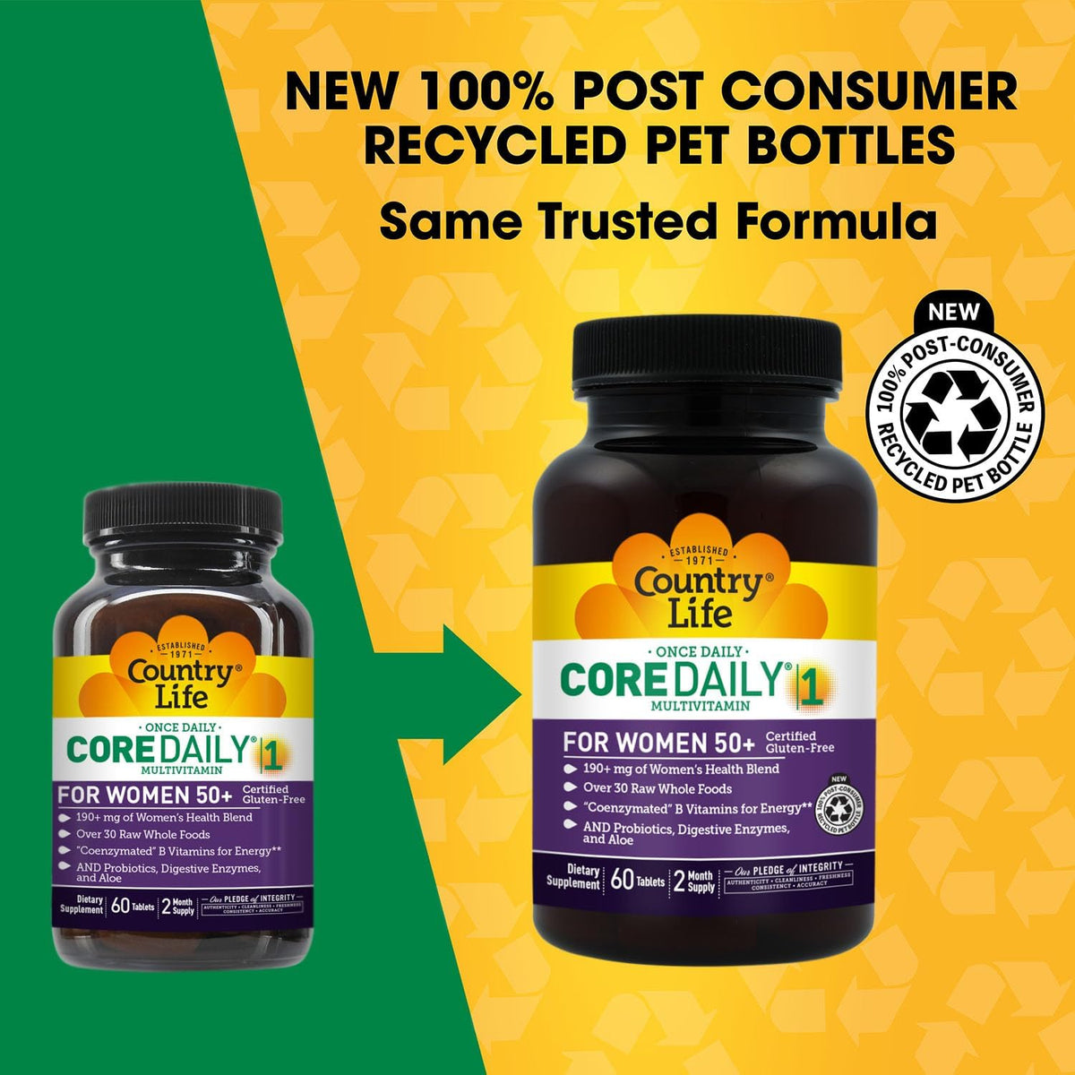 Country Life Core Daily-1 Women 50+ Multivitamin, 60 Tablets