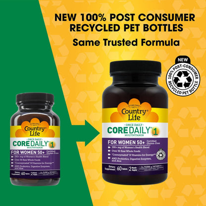 Country Life Core Daily-1 Women 50+ Multivitamin, 60 Tablets