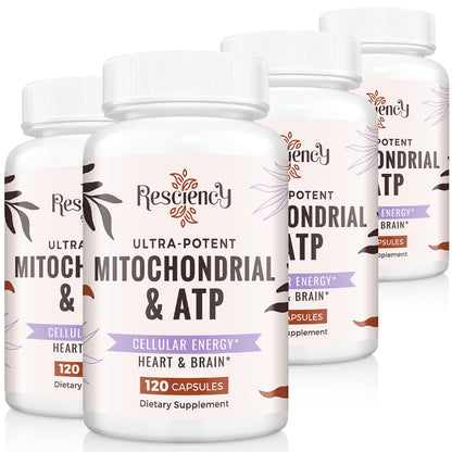 2326 MG Mitochondrial Supplements with ATP, Vitamins, CoQ10 & PQQ, More Effective Than Creatine HMB & Nitric Oxide, Energy, Endurance, Strength, Recovery & Muscle, Organic, 120 Capsules