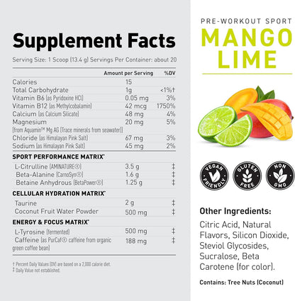 Kaged Pre Workout Sport & Hydration | Runners Bundle | Pre, Post, Intra Workout Supplement | Energy Sports Drink Mix