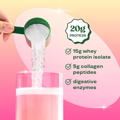 Bloom Raspberry Lemonade Clear Protein and Berry Greens Stick Packs Bundle