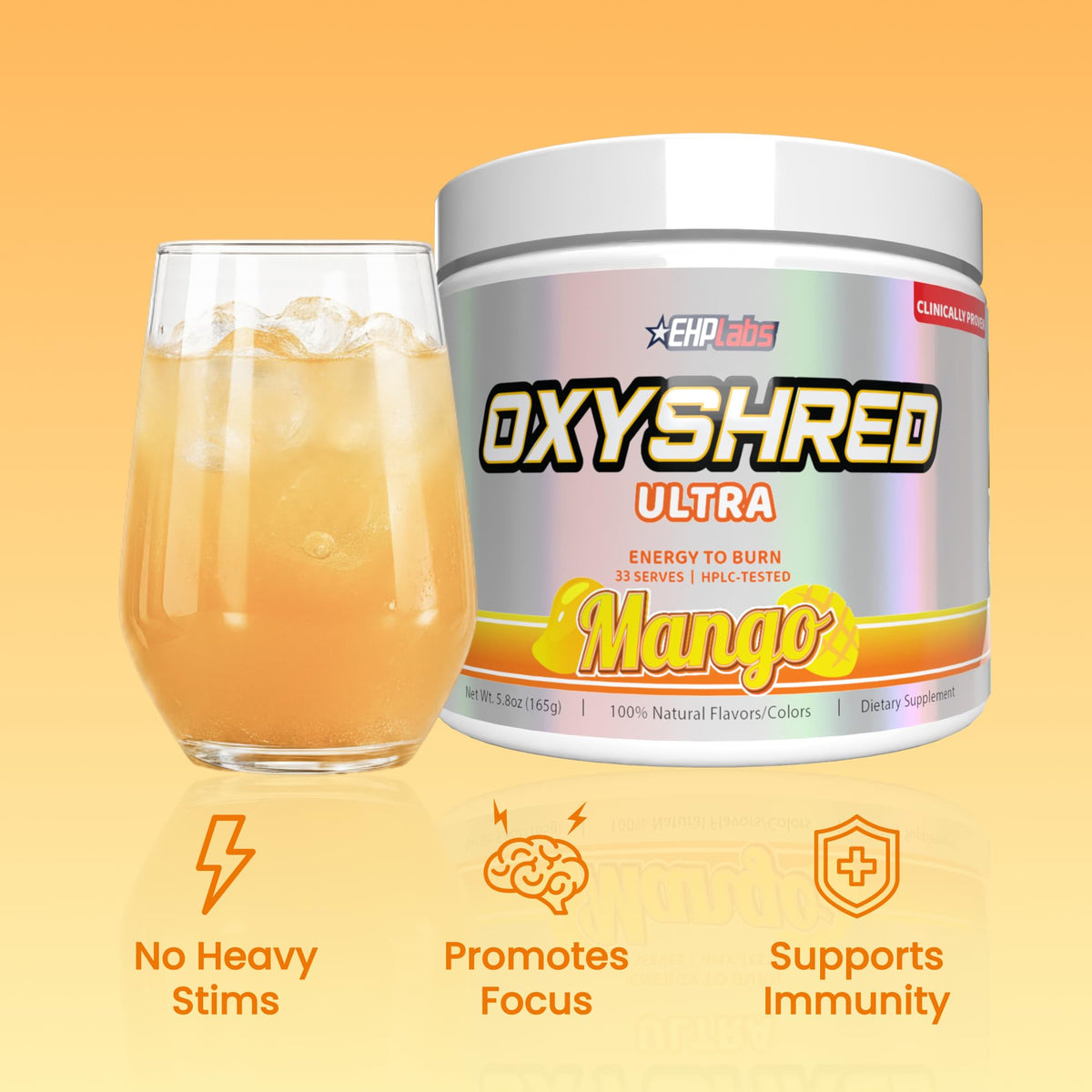 EHP Labs OxyShred Pre Workout Powder - Preworkout Powder with L Glutamine & Acetyl L Carnitine, Energy Boost Drink - Cosmic Blast, 60 Servings